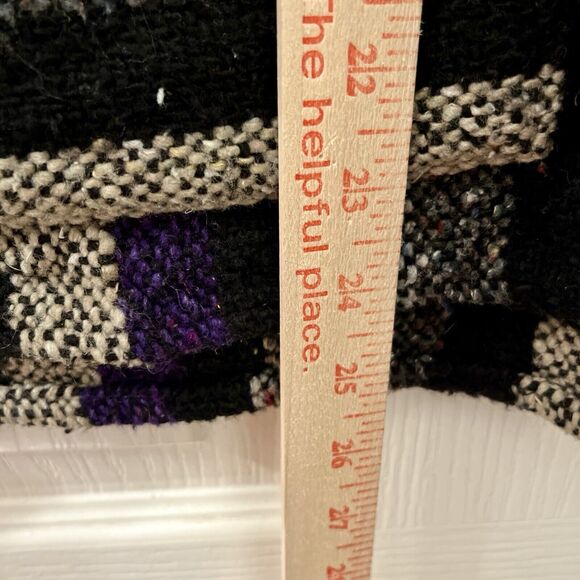 Vtg Baja Jacket L SDC Purple Striped Pullover Drug Rug Hoodie Skater Surfer Y2K - Picture 8 of 8